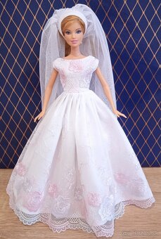 Barbie -svadobne šaty pre Barbie - 3