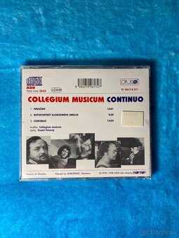 Cd Collegium Musicum - Continuo Opus/Bonton 1998 - 3