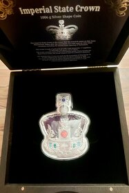 investičné striebro - mince - Imperial state crown Elizabeth - 3