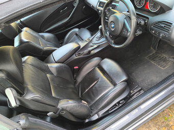 E64 Pre-lci Černá kůže sport sedadla - 3