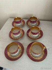 Nádherný set mini pohárikov na kávu Made in Czechooslovakia - 3