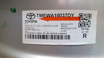 R17 5x114,3 mm toyota C-HR disky - 3