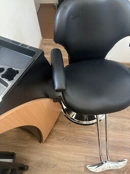 kadernícke kreslo / kozmetická lampa / kadernícky vozík - 3
