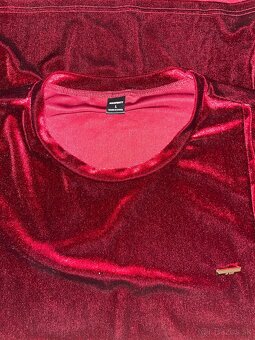 Pánska/unisex súprava (tričko + kraťasy) - vínovočervená - 3