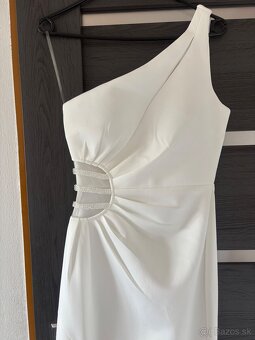 Biele priliehavé šaty 36/S - 3