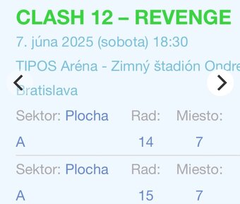 CLASH 12 - REVENGE (SEKTOR A) VIP SLEVA - 3
