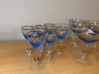 Poháre Zlatá Zuzana modré - 3