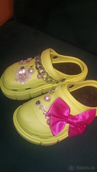 Zelene limetkove crocsy - 3
