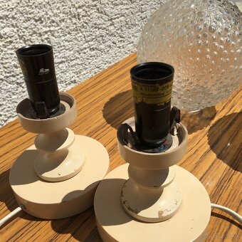 Retro nocna lampa stolova NDR Germany Vintage 2ks - 3