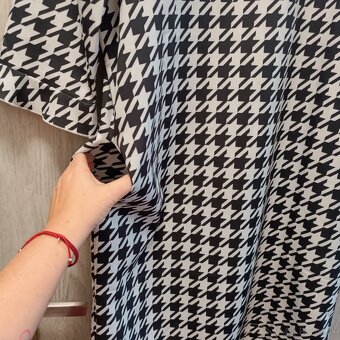 Čierno-biele šaty (38-40) - 3