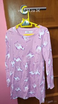 Šaty s dlhým rukávom veľ.134 - 3