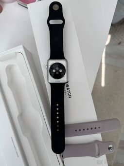 Apple watch 3, 42mm + krabica, náhradný remienok - 3
