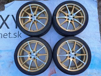 5x100 DOTZ ZLATÉ+CHRÓM Audi VW Škoda Seat Subaru 225/40 R18 - 3