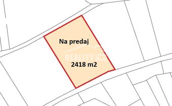 Znížená cena.Na predaj rekreačný pozemok 2418 m2 v Hornom Sr - 3