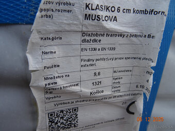 DLAŽBA Premac KLASIKO 6cm Kombiformát melír mušľová. - 3