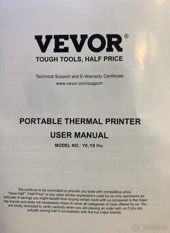 VEVOR prenosná termosublimačná tlačiareň - 3