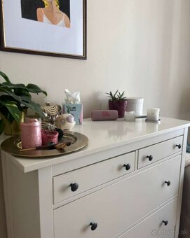 Ikea Hemnes komoda 6 zásuvkova Biely lesk - 3