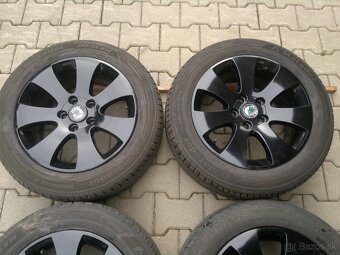 Elektrony Skoda Superb II, Octavia II Black 5x112 r16,letne - 3