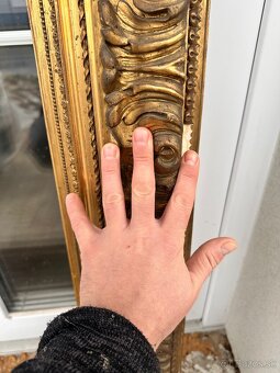 Starožitný veľký rám rozmer 147,5 x 108cm - 3