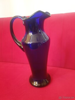 Sklenený krčah, drevená misa a svietnik - 3