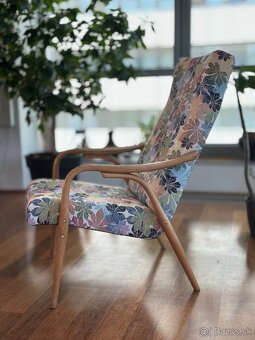 2x reštaurované retro kresielka – dizajnový skvost - 3