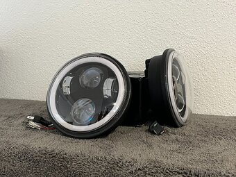 LED Svetlá 143mm - Zetor (angel eyes) - 3