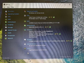 Medion Akoya P6622-15,6"HD/Intel i3/4gb ram/Nvidia gt 310m - 3