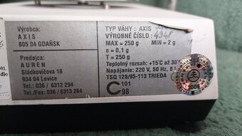Klenotnícka váha AXIS A250R - mikrováha - 3
