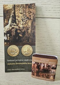 Zlata zberatelska minca 100€ Jaskyne Slovenskeho krasu 2017 - 3