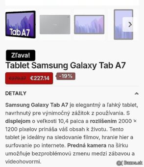 Samsung tablet A7 - 3