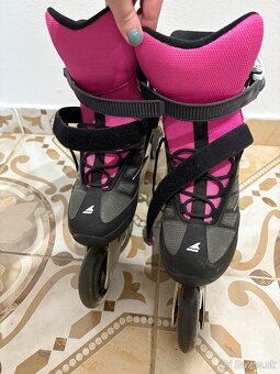 Rollerblade dámske ružové korčule ako nove - 3