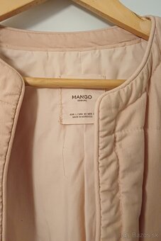 Presivana minimalisticka ruzova bunda zn.Mango - 3