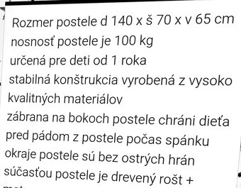 Detská posteľ 140x70 - 3