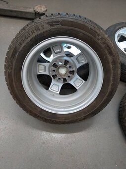 Alu 5 x 100 R 14" + zimné pneu. - 3