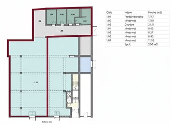 Lukratívne komerčné priestory, Žilina centrum-Bottova 250m2 - 3