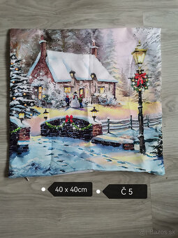 vianočné obliečky 40 x 40cm - 3