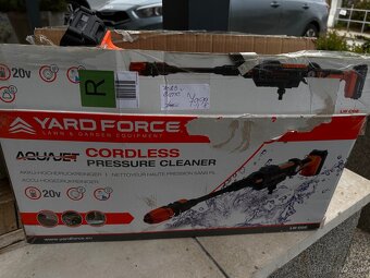 Vapka, vysokotlakový čistič na predaj YARDFORCE, batéria - 3