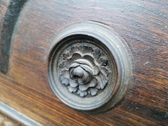 Predám starožitné drevené nástenné zrkadlo - 3