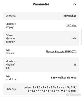 MILWAUKEE Sada vrtákov do kovu RED HEX SHOCKWAVE™ HSS-G TiN - 3