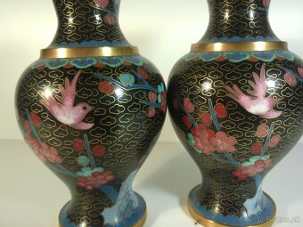 cloisonne krásny pár -vtáčik - 3