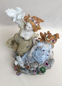Porcelanova socha meissen - 3