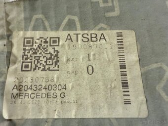 Zadné pružiny na MB W204 originál A 204 324 03 04 - 3