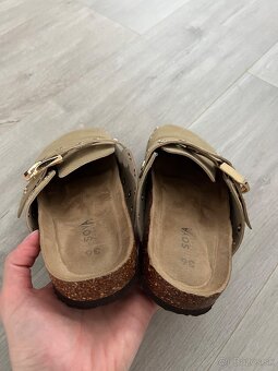 Našuchovacie khaki/olivové šľapky - 3