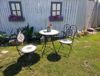 Mozaikový bistro set Amarilo - 3