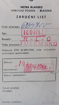 ICOMET Metra Blansko...merací prístroj... - 3