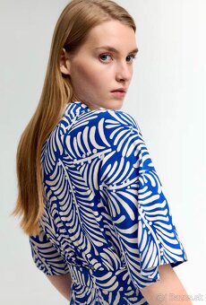 Košeľové šaty H&M so zaväzovacím opaskom,M - 38 - 3