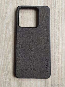 Luxusný slim textilný kryt na Xiaomi 14T / 14T Pro Šedý - 3