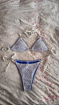 Dámske plavky nové veľkosť L kráľovská modrá - 3