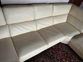 Moderní kožená sedací souprava ve tvaru "U", 3299 - 3