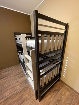 Detská poschodová posteľ s prístelkou - 3